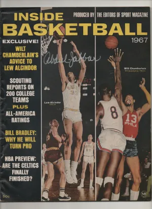 [1 of 1] 1967 Inside Basketball-Produced By The Editors Of Sport Magazine "Wilt Chamberlain's Advice To Lew Alcindor"  Signed Kareem Abdul Jabbar