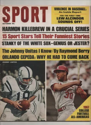 [1 of 1] 1967 Sport "For The First Time Lew Alcindor Sounds Off!" From The Personal Collection of Kareem Abdul Jabbar