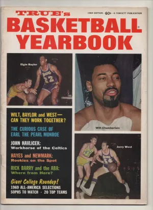 [1 of 1] 1969 True's Basketball Yearbook "Wilt, Baylor and West - Can They Work Together?" From The Personal Collection of Kareem Abdul Jabbar