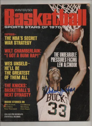 [1 of 1] 1970 Basketball-The Unbearable Pressures Facing Lew Alcindor - Signed by Kareem Abdul-Jabbar