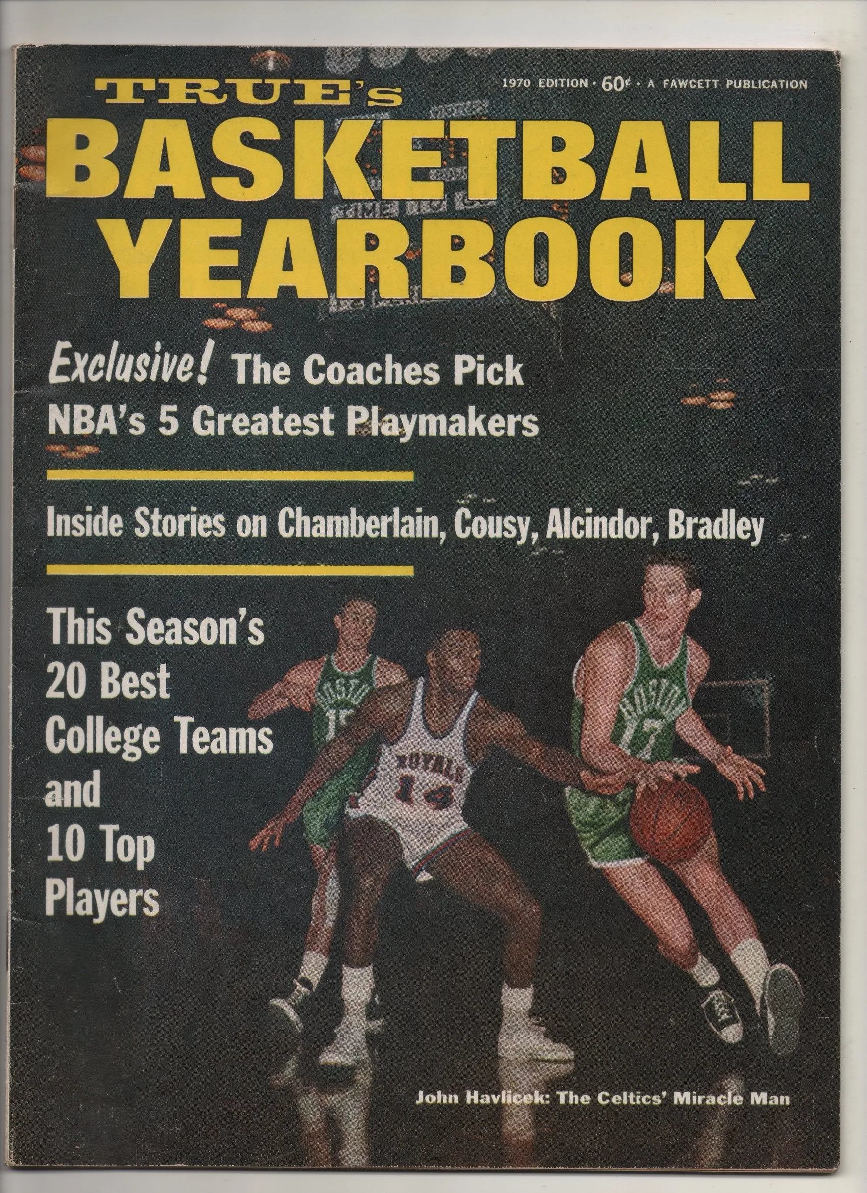 [1 of 1] 1970 True's Basketball Yearbook "Inside Stories On Chamberlain, Cousy, Alcindor, Bradley" From The Collection of Kareem Abdul Jabbar