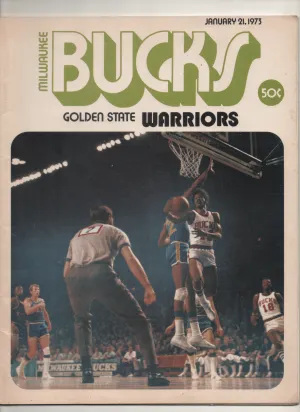 [1 of 1] 1973 Bucks vs. Warriors Game Program