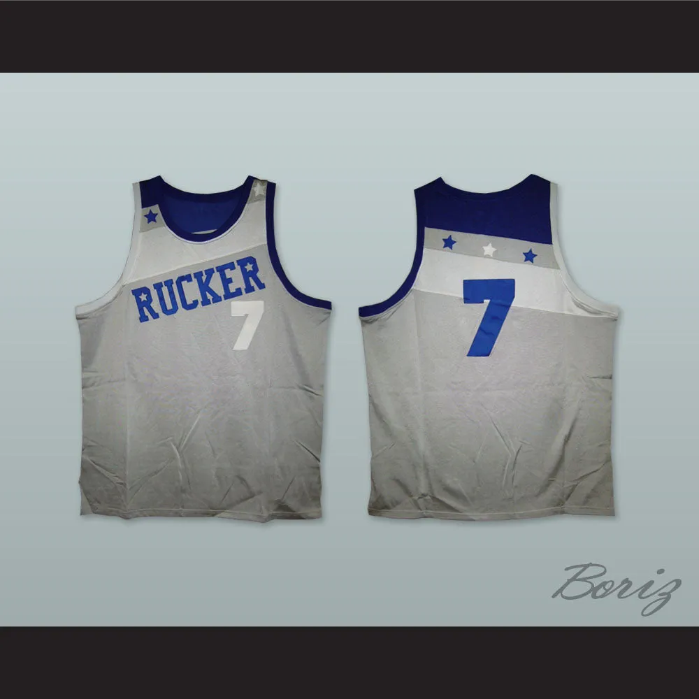 1969 Rucker Park NYC 7 Gray Basketball Jersey