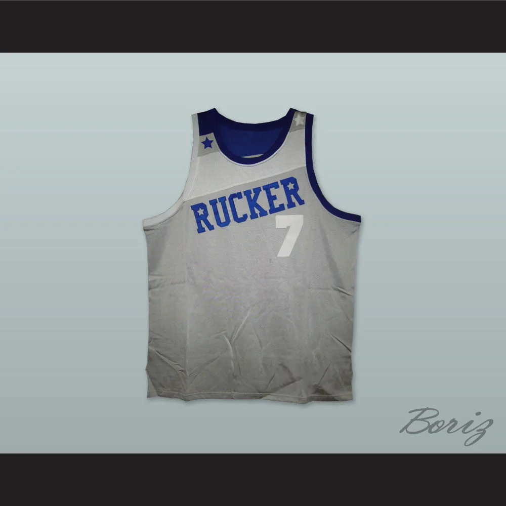 1969 Rucker Park NYC 7 Gray Basketball Jersey
