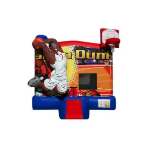 3D Inflatable Basketball Bounce House- Commercial-Grade, Wholesale Supplier, 13 ft Sports Bounce House