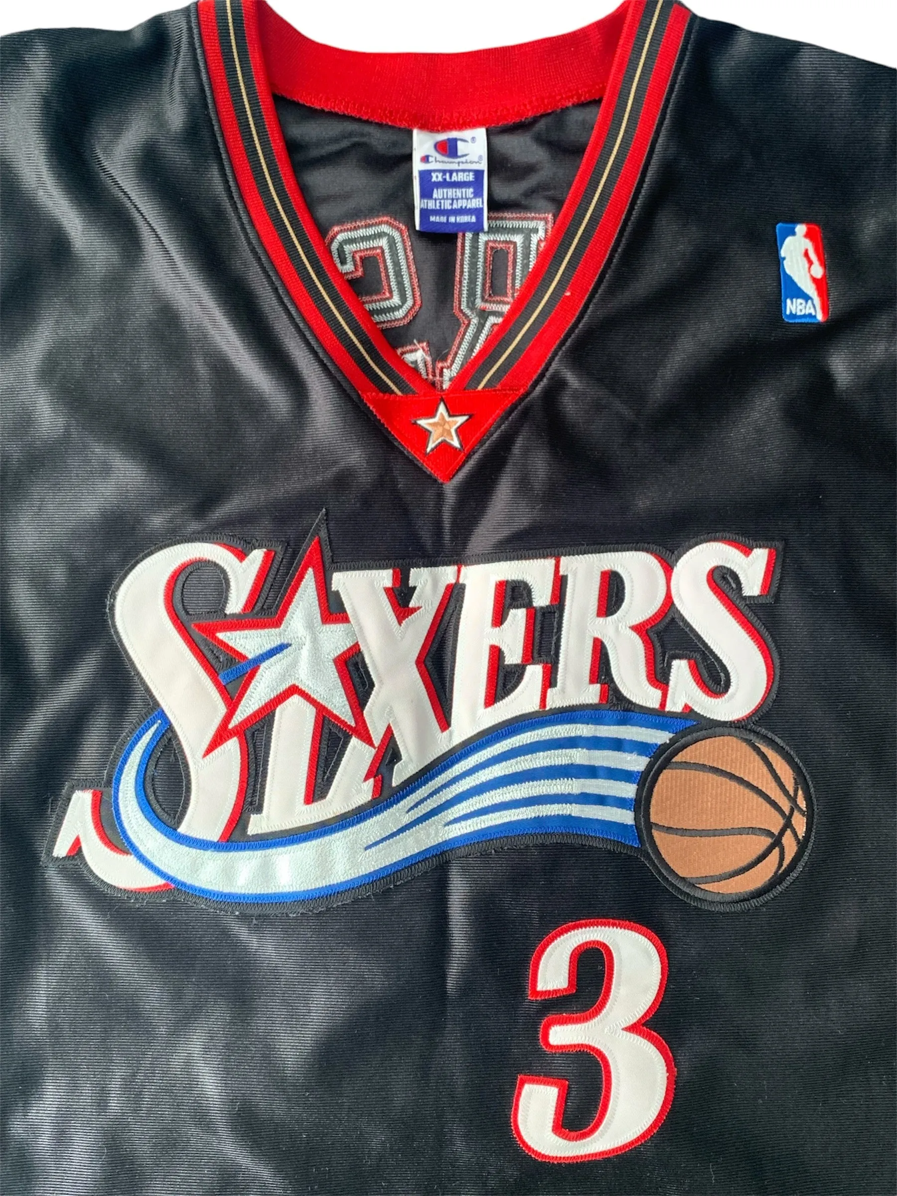 76ers Iverson Champion Authentic Jersey (52/XXL)