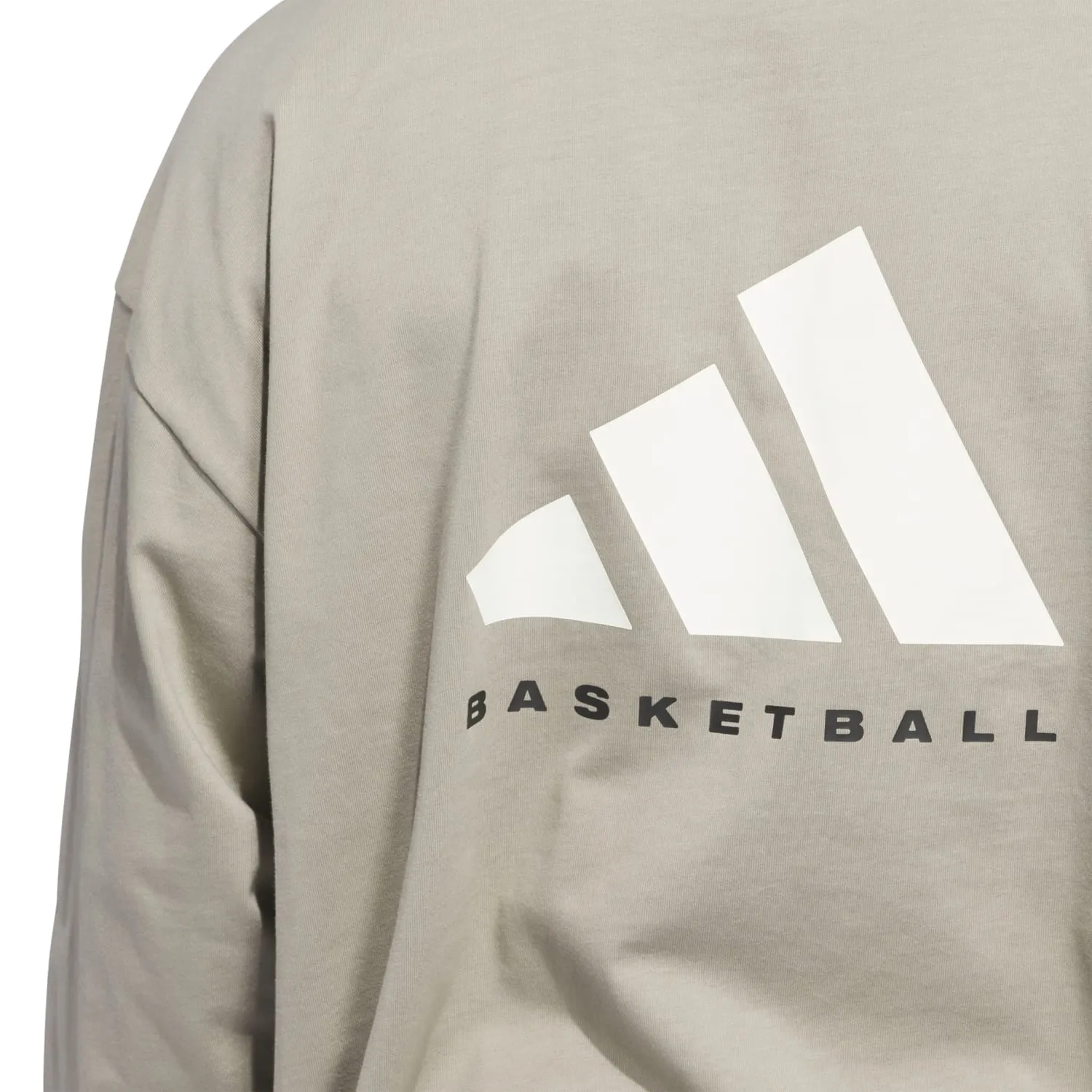 Adidas Unisex Adidas Basketball LS Tee Brown JD6130