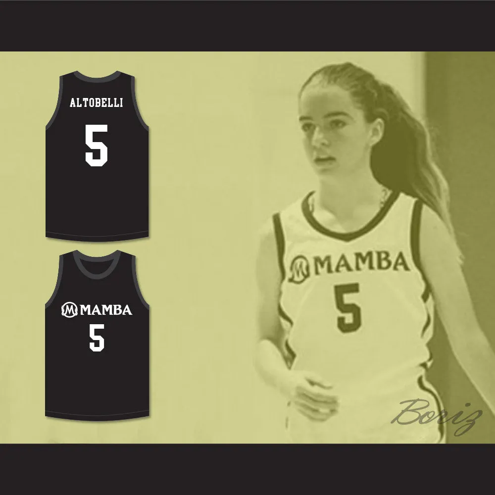 Alyssa Altobelli 5 Mamba Ballers Black Basketball Jersey