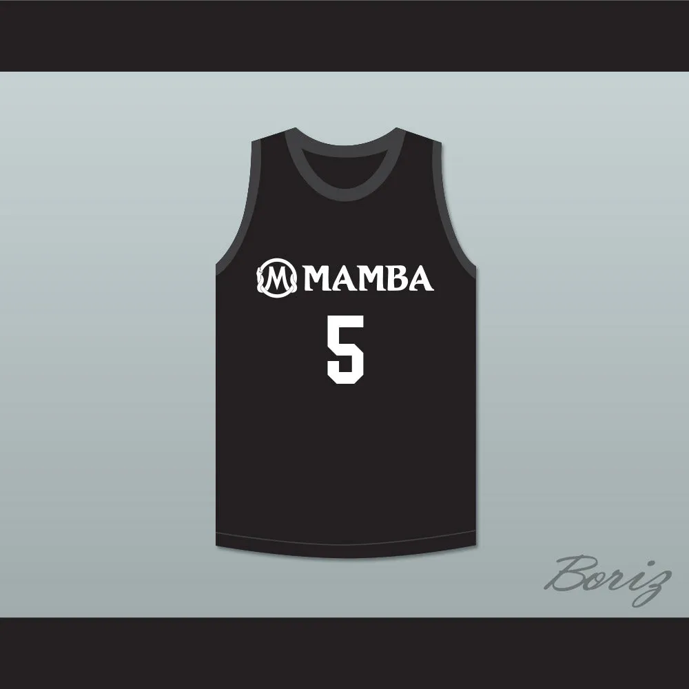 Alyssa Altobelli 5 Mamba Ballers Black Basketball Jersey