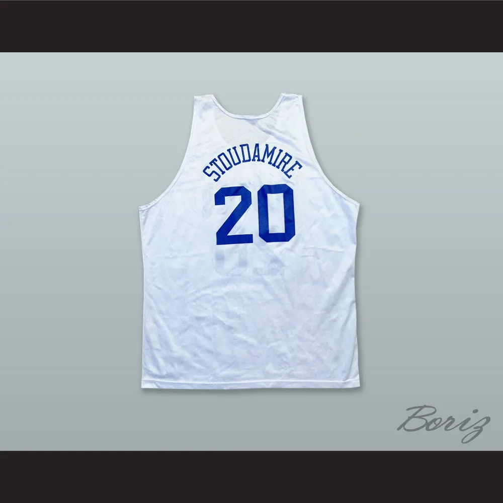 Amar'e Stoudemire 20 Toronto Huskies White Basketball Jersey