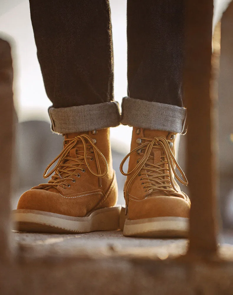 American Retro Winter Desert Suede Logging Men's Work Boot