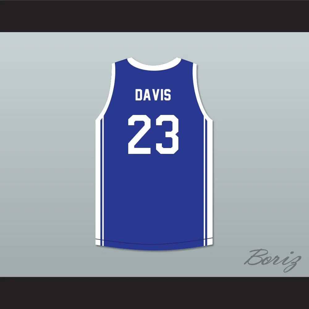 Anthony Davis 23 Perspectives Charter School Blue Basketball Jersey 2