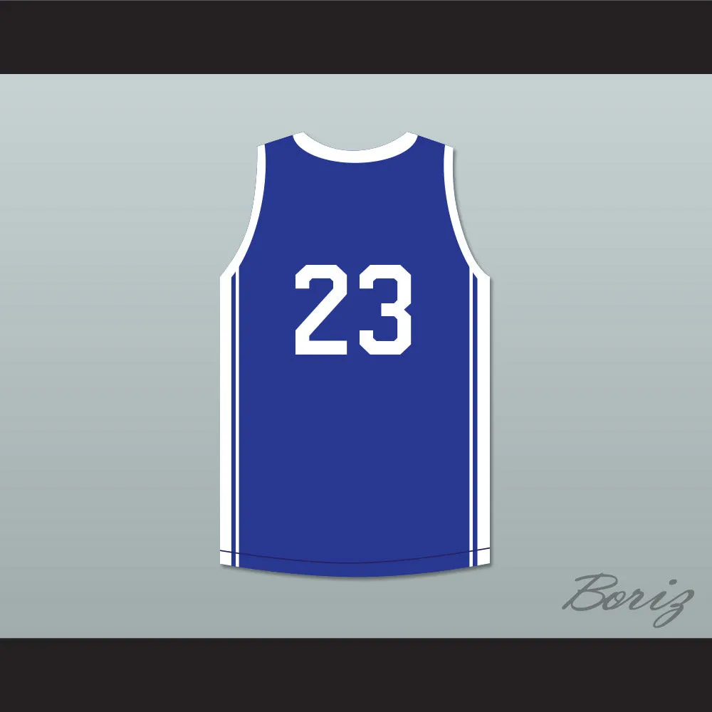 Anthony Davis 23 Perspectives Charter School Blue Basketball Jersey