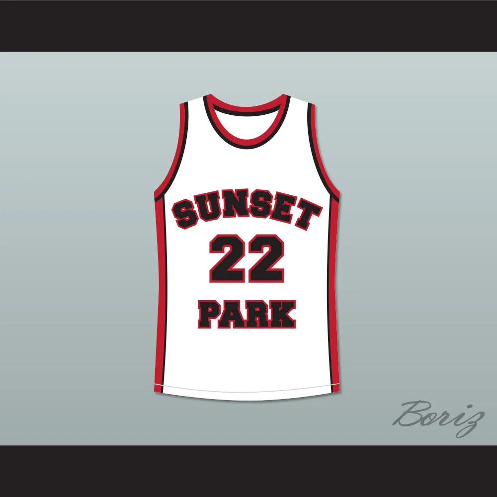 Antwon Tanner Drano 22 Sunset Park White Basketball Jersey