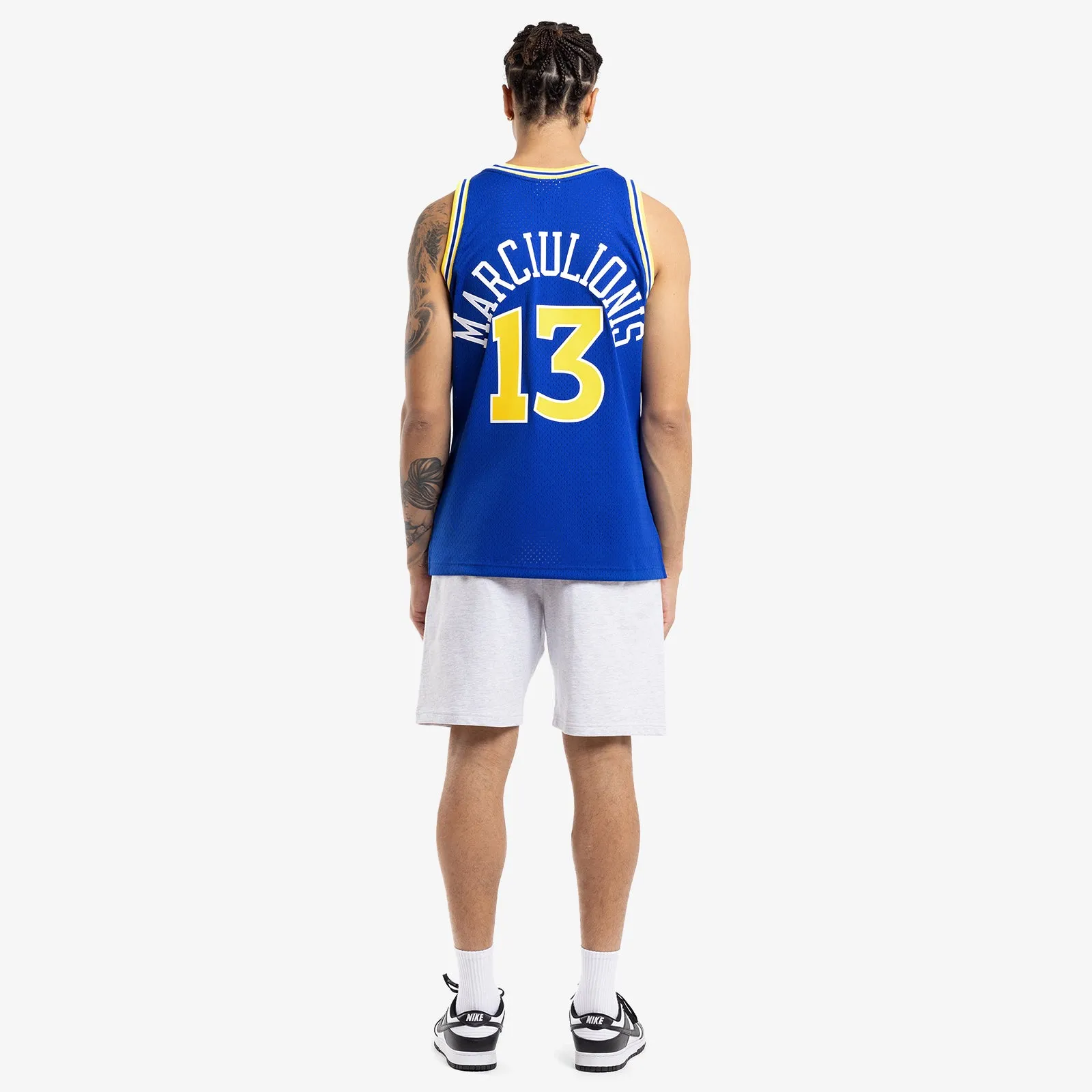 Šarūnas Marčiulionis Golden State Warriors 90-91 HWC Swingman Jersey - Blue