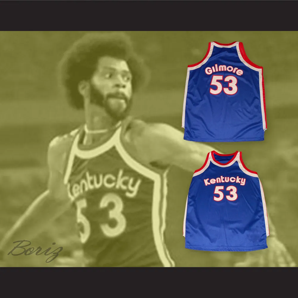 Artis Gilmore 53 Kentucky Colonels Blue Basketball Jersey