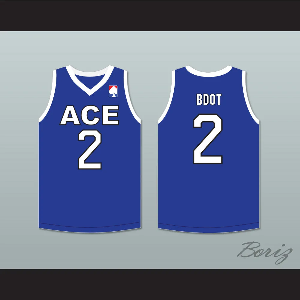 BDOT 2 ACE Family Charity Blue Basketball Jersey