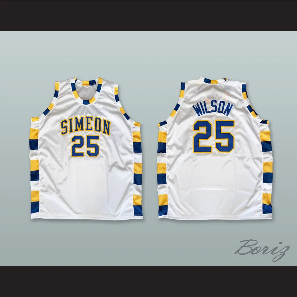 Ben Wilson 25 Simeon Career Academy Wolverines White Basketball Jersey 2