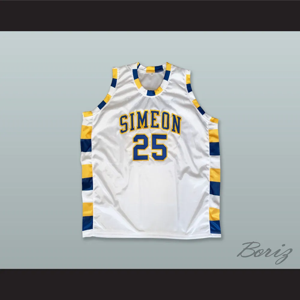 Ben Wilson 25 Simeon Career Academy Wolverines White Basketball Jersey 2
