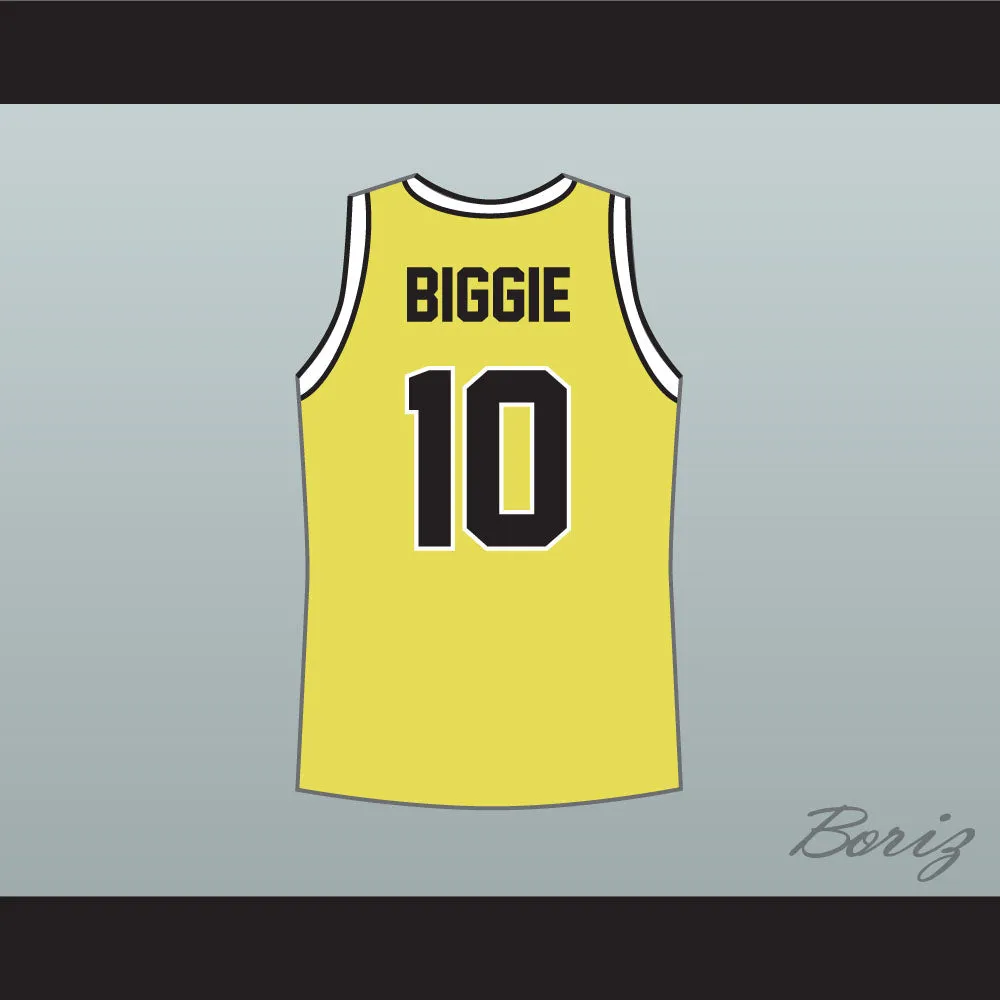 Biggie Smalls 10 Bad Boy Yellow Basketball Jersey