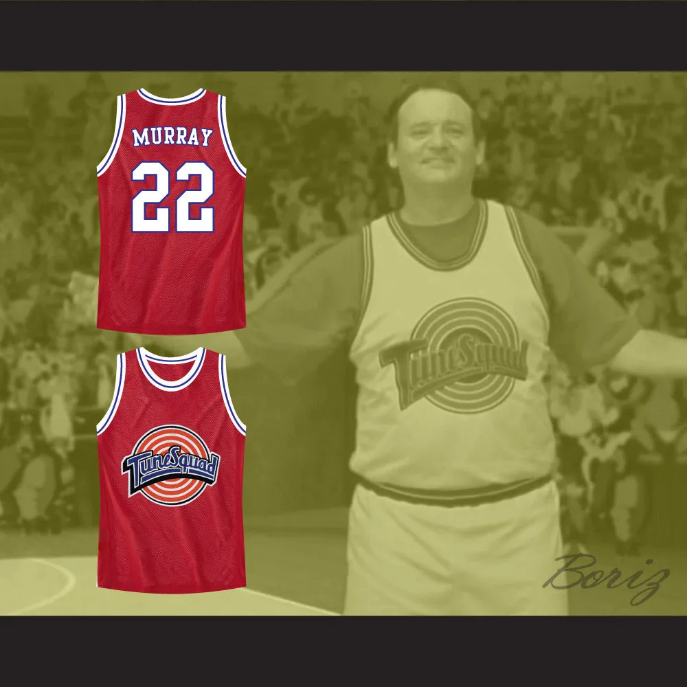 Bill Murray 22 Tune Squad Red Basketball Jersey