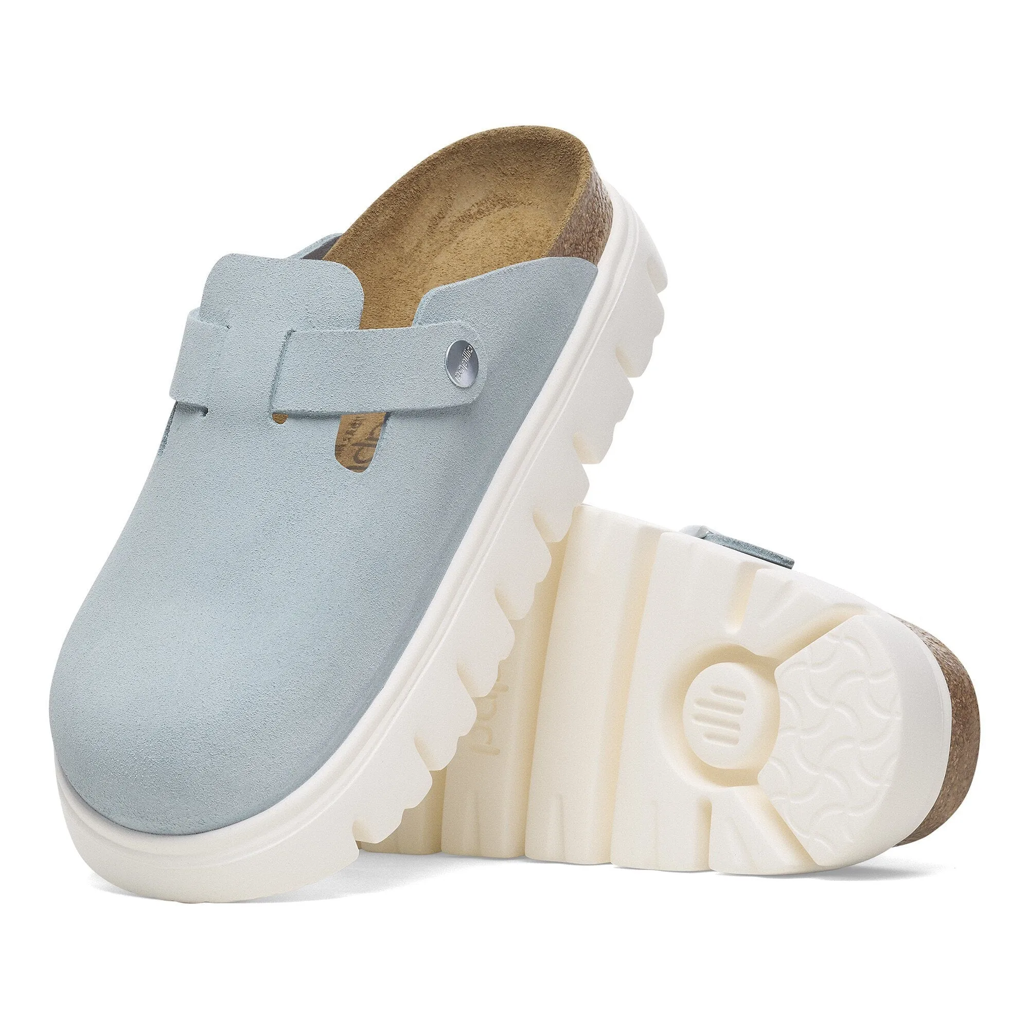 Birkenstock Women's Boston Chunky Sandals Baby Blue