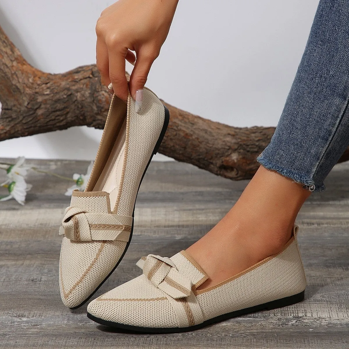 Bow Contrast Loafer