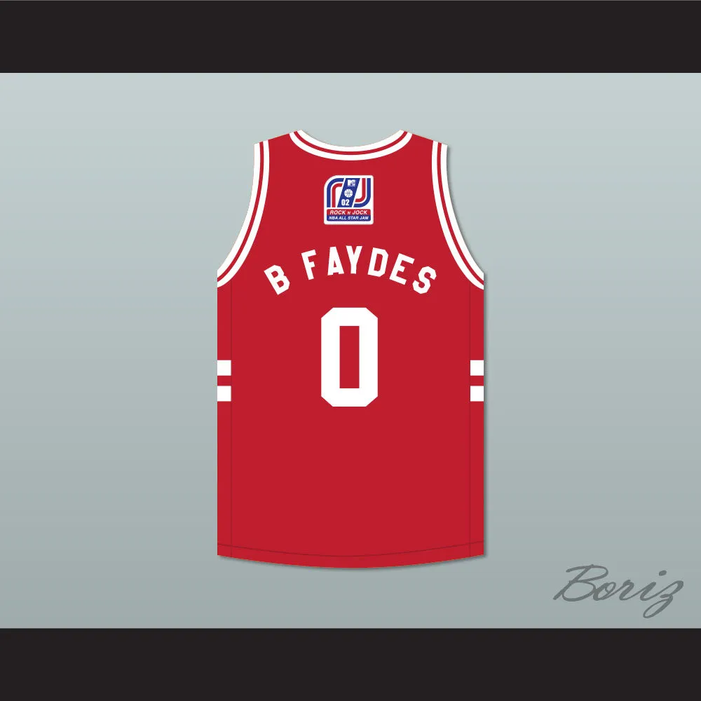 Brian 'B Faydes' McFayden 0 Stripes Basketball Jersey Rock N' Jock All Star Jam 2002