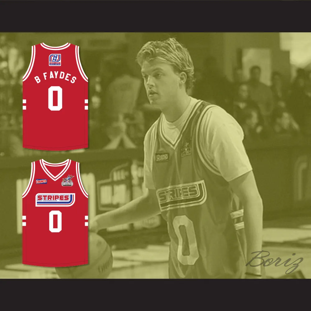 Brian 'B Faydes' McFayden 0 Stripes Basketball Jersey Rock N' Jock All Star Jam 2002