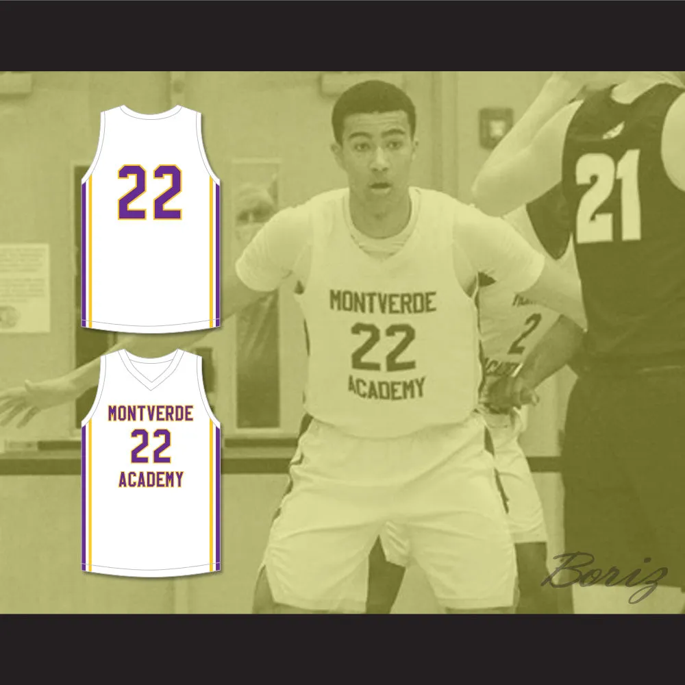 Caleb Houstan 22 Montverde Academy Eagles White Basketball Jersey 1