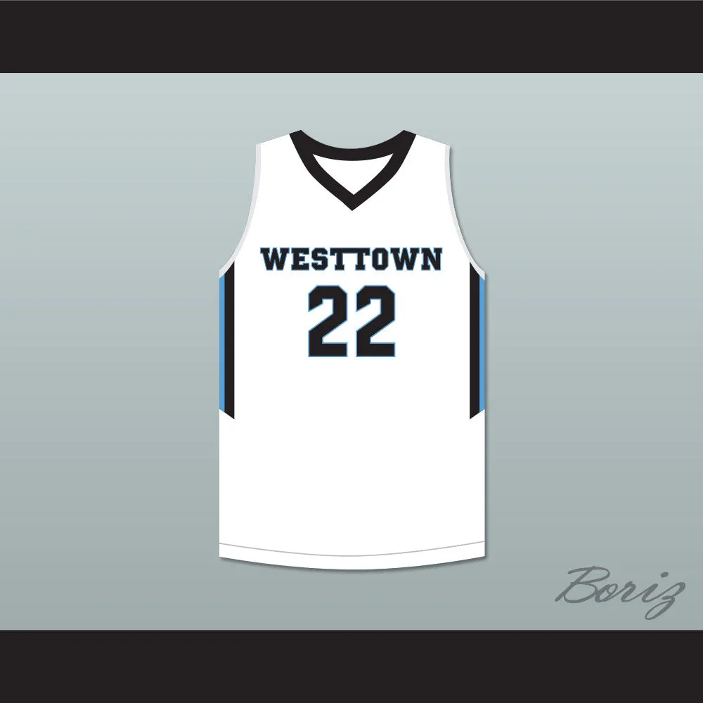 Cam Reddish 22 Westtown School Moose White Basketball Jersey 2