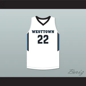 Cam Reddish 22 Westtown School Moose White Basketball Jersey 2