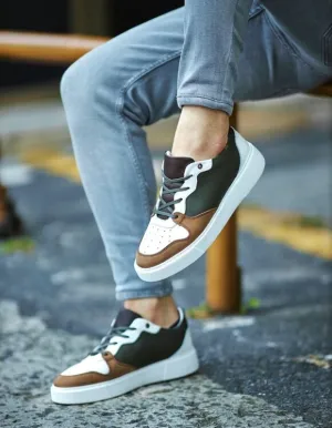 Camel White Low Top Sneakers