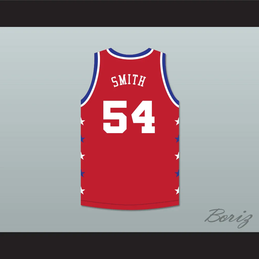 Charles Smith 54 Magic Johnson All Star Game Red Basketball Jersey 1990 Midsummer Night's Magic Charity Event