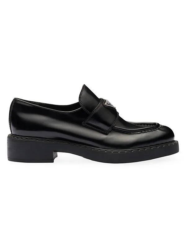 Chocolate Brushed Leather Loafer