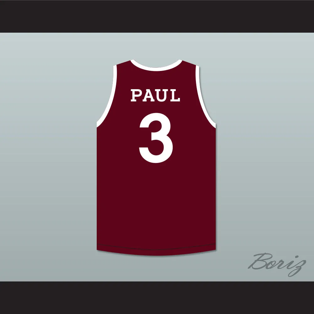 Chris Paul 3 Clifford & Sons Maroon Basketball Jersey