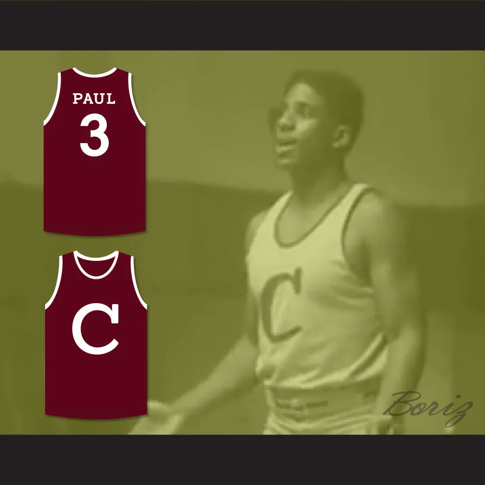Chris Paul 3 Clifford & Sons Maroon Basketball Jersey