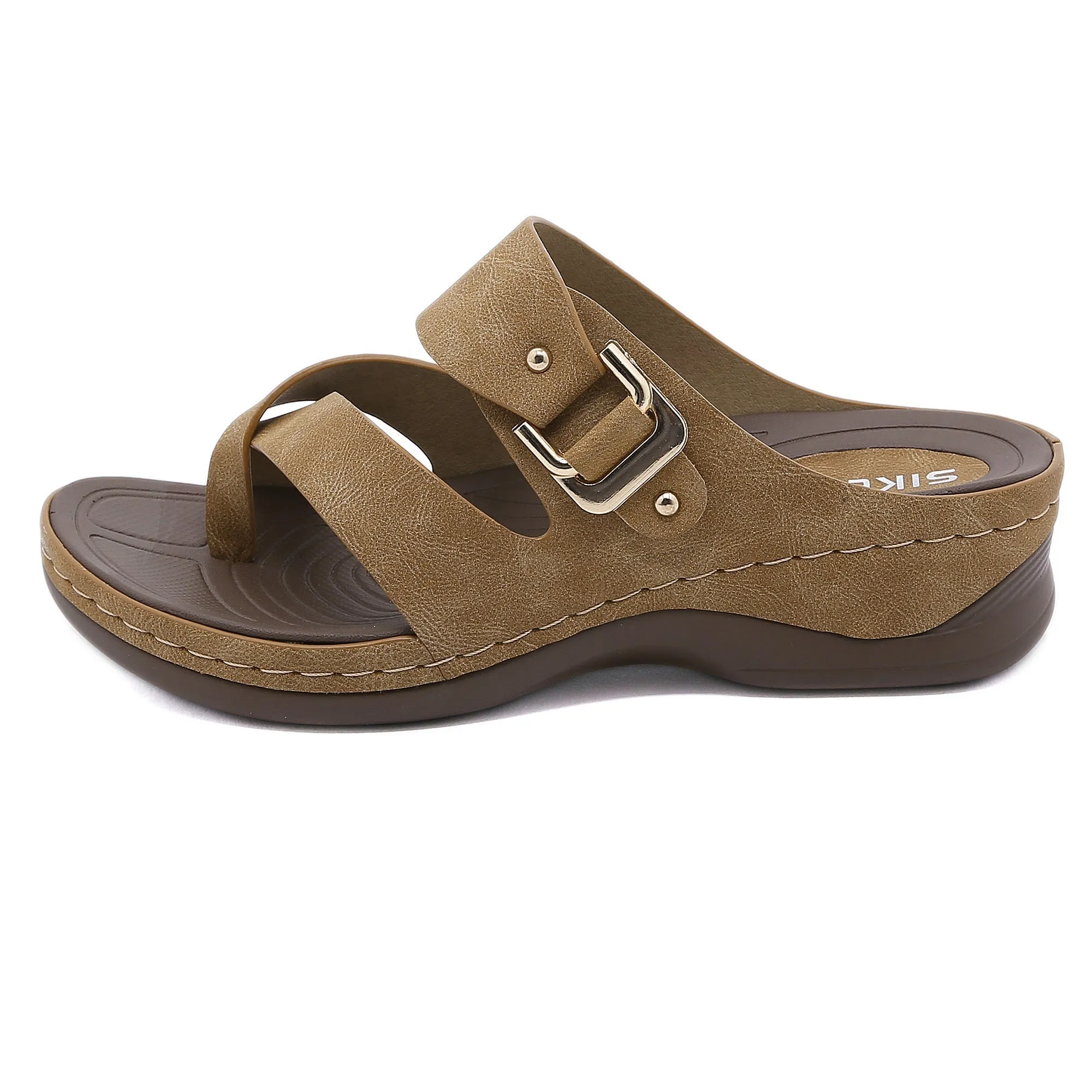 Comfort Slip-On Strappy Sandals Slides - Siketu
