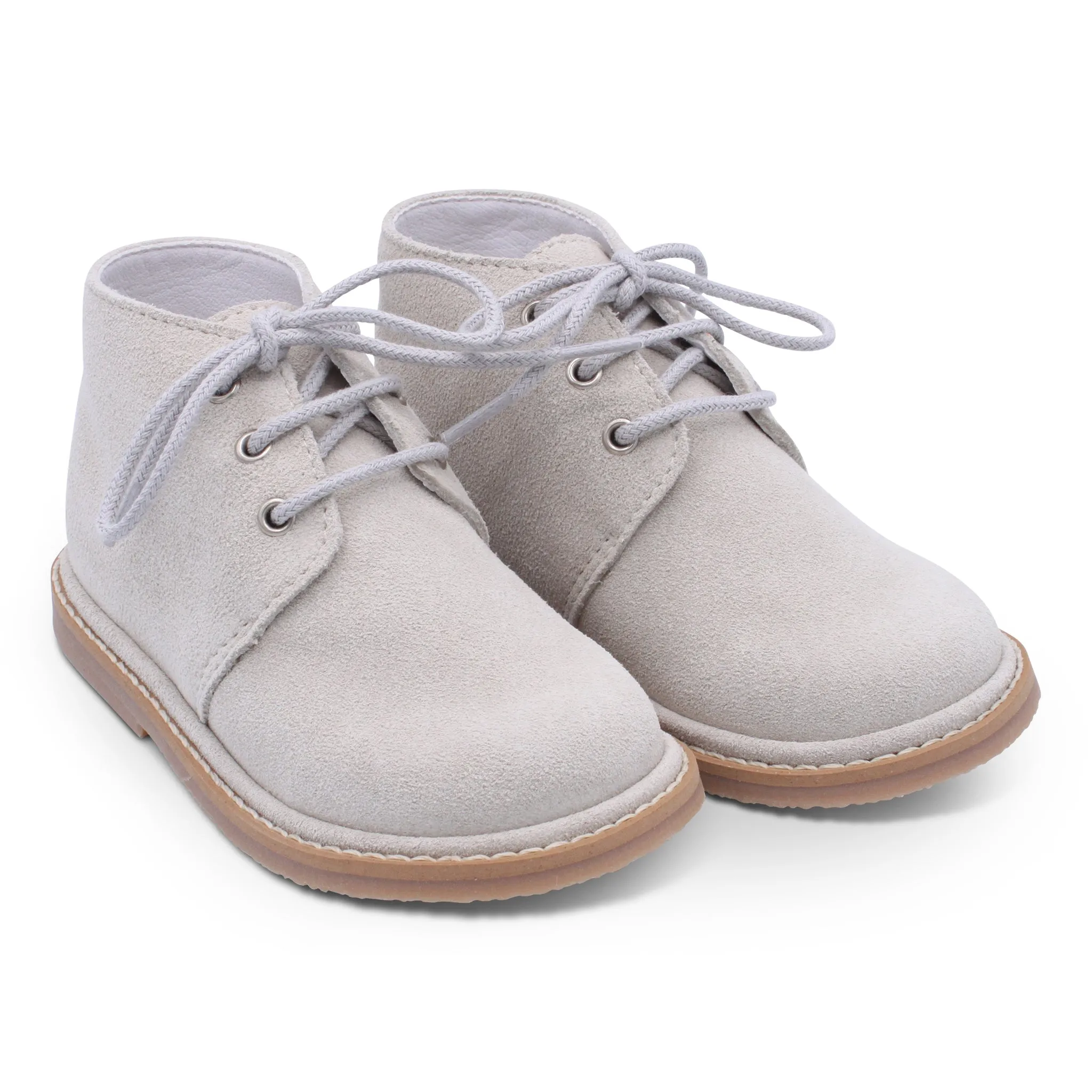 'Cristiano' Boys Beige Suede Desert Boots