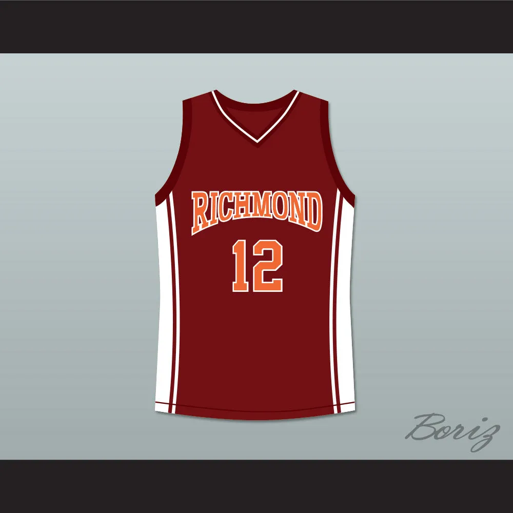 Damien Carter 12 Richmond Oilers Home Basketball Jersey Coach Carter