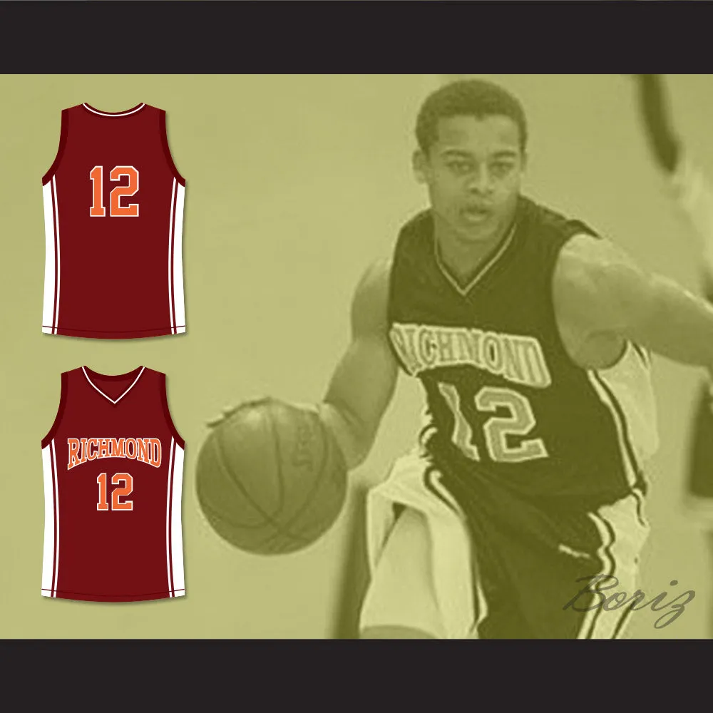 Damien Carter 12 Richmond Oilers Home Basketball Jersey Coach Carter