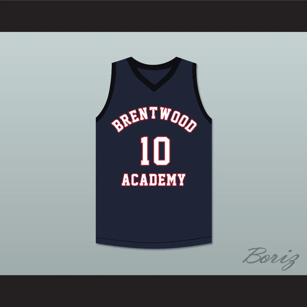 Darius Garland 10 Brentwood Academy Eagles Navy Blue Basketball Jersey 1