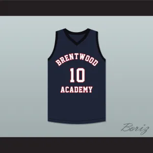 Darius Garland 10 Brentwood Academy Eagles Navy Blue Basketball Jersey 1