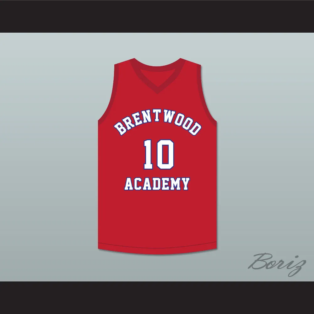 Darius Garland 10 Brentwood Academy Eagles Red Basketball Jersey 2