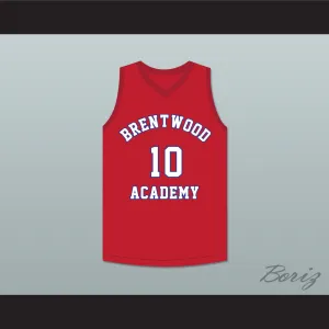 Darius Garland 10 Brentwood Academy Eagles Red Basketball Jersey 2