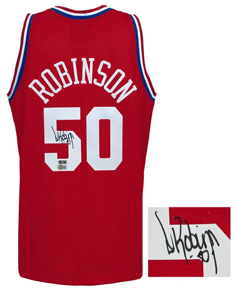 David Robinson Signed 1991 All Star Game M&N Auth Basketball Jersey -Beckett COA