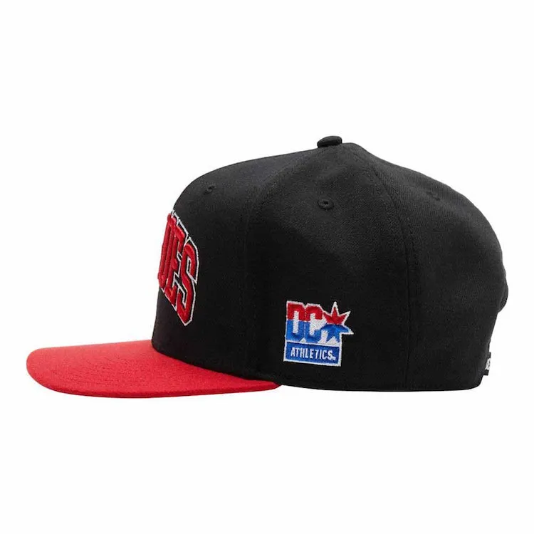 DCSHOECO Shy Town Empire Snapback Cap Black Red