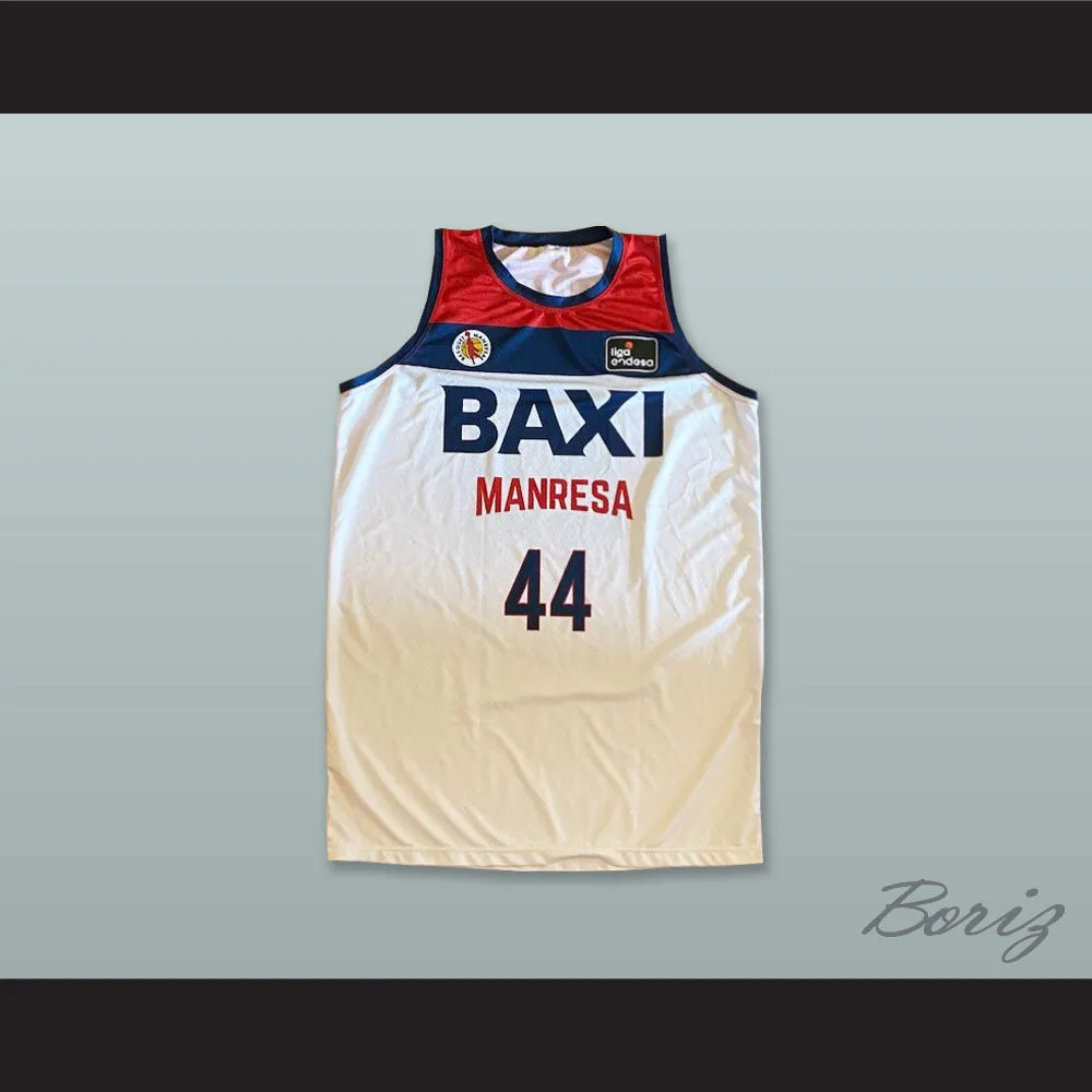 Deividas Dulkys 44 Basquet Manresa Spain White Basketball Jersey