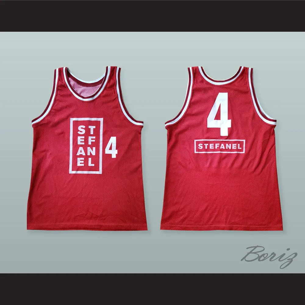 Dejan Bodiroga 4 Stefanel Milano Basketball Jersey