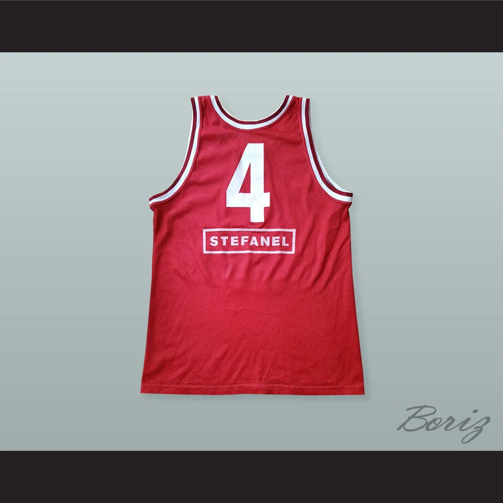 Dejan Bodiroga 4 Stefanel Milano Basketball Jersey